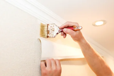 Pose de papier peint à Néronde — revêtements muraux et toiles de verre